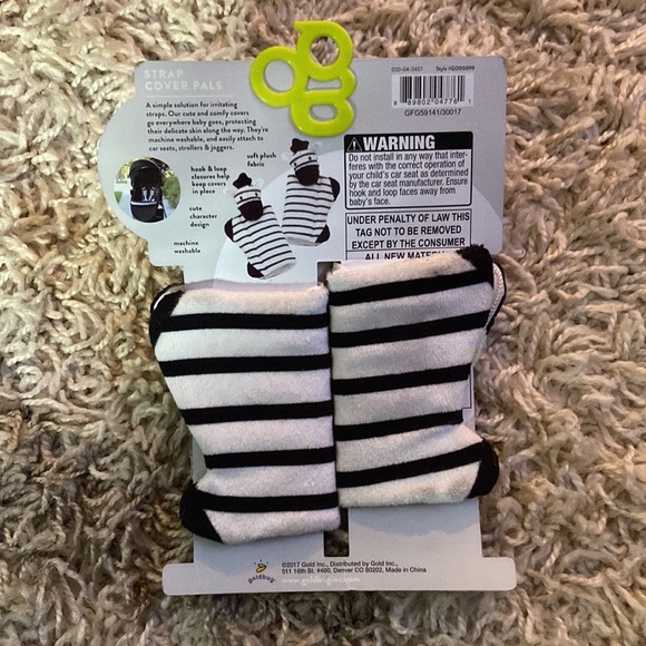 Goldbug strap covers - zebras - for car seats, strollers and joggers - Picture 2 of 3